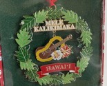 Mele Kalikimaka - Hawaii - Metal Wreath Christmas Ornament - $8.54