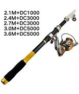   Fishing Rod Or Rod Reel Combos Portable Telescopic Fishing Pole 13BB S... - $67.67