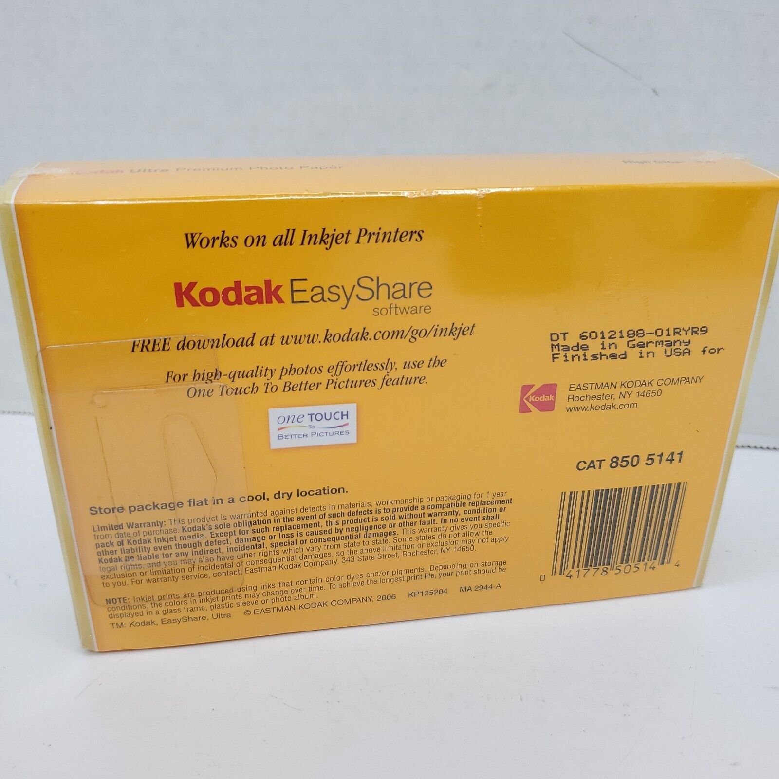 NEW Kodak 1801711 Ultra Premium Photo Paper 5x7 High Gloss 20