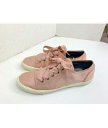 Jigsaw Womens Sz 6 39 Satin Pink Fashion Sneakers Shoes Lace Tie Up Sri ... - $39.59