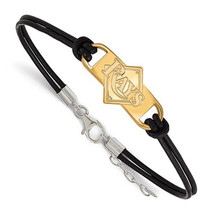 SS GP  Tampa Bay Rays Leather Bracelet Small Center - $80.46