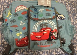 New Disney Cars Backpack with Matching Insulated Lunch Tote School - $72.63