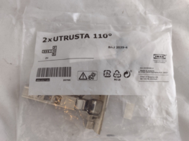 IKEA UTRUSTA Hinge, 110 °/ 2 Pack 404.017.84 For Sektion Soft Closing. Fast Ship - $12.99