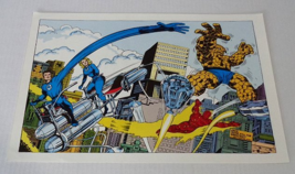 1978 Kirby Fantastic Four Poster, Vintage Original 1970&#39;s Marvel Comics ... - $47.30