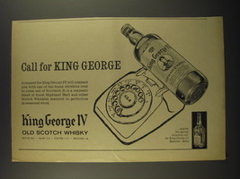 1964 King George IV Scotch Ad - Call for King George - $14.99