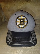 Adidas Boston Bruins NHL Snapback Hat Gray Black Yellow Hockey One Size ... - $23.76