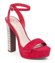 Women&#39;s Jessica Simpson Banda Sandals, Sizes 6-9 Pacifico Coral Suede JS... - $99.95