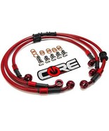 Yamaha R3 Brake Lines (Non-ABS) 2015-2019 2020 Front Rear Red Braided St... - $108.83