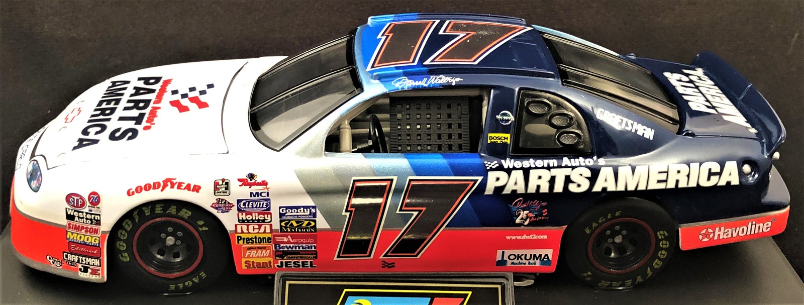 1997 Darrell Waltrip 17 Western Auto Parts America 124 Scale Pontiac