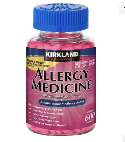 Primary image for Kirkland Signature Allergy Medicine 25 mg. 600 Minitabs