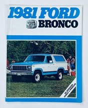 1981 Ford Bronco Dealer Showroom Sales Brochure Guide Catalog - $9.45