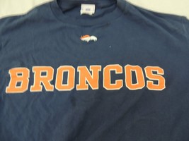 NFL Denver Broncos Football LICENSED SHIRT LONG SLEEVE SMALL STAIN MENS ... - $12.95