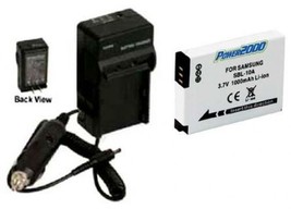 Battery + Charger For Samsung EC-WB700ZBPSCA, EC-WB700ZBPPCA, SL420, SL502 SL620 - $20.69