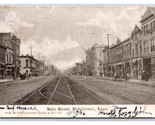 Main Street View Hutchinson Kansas KS 1906 UDB Postcard T16 - $8.42