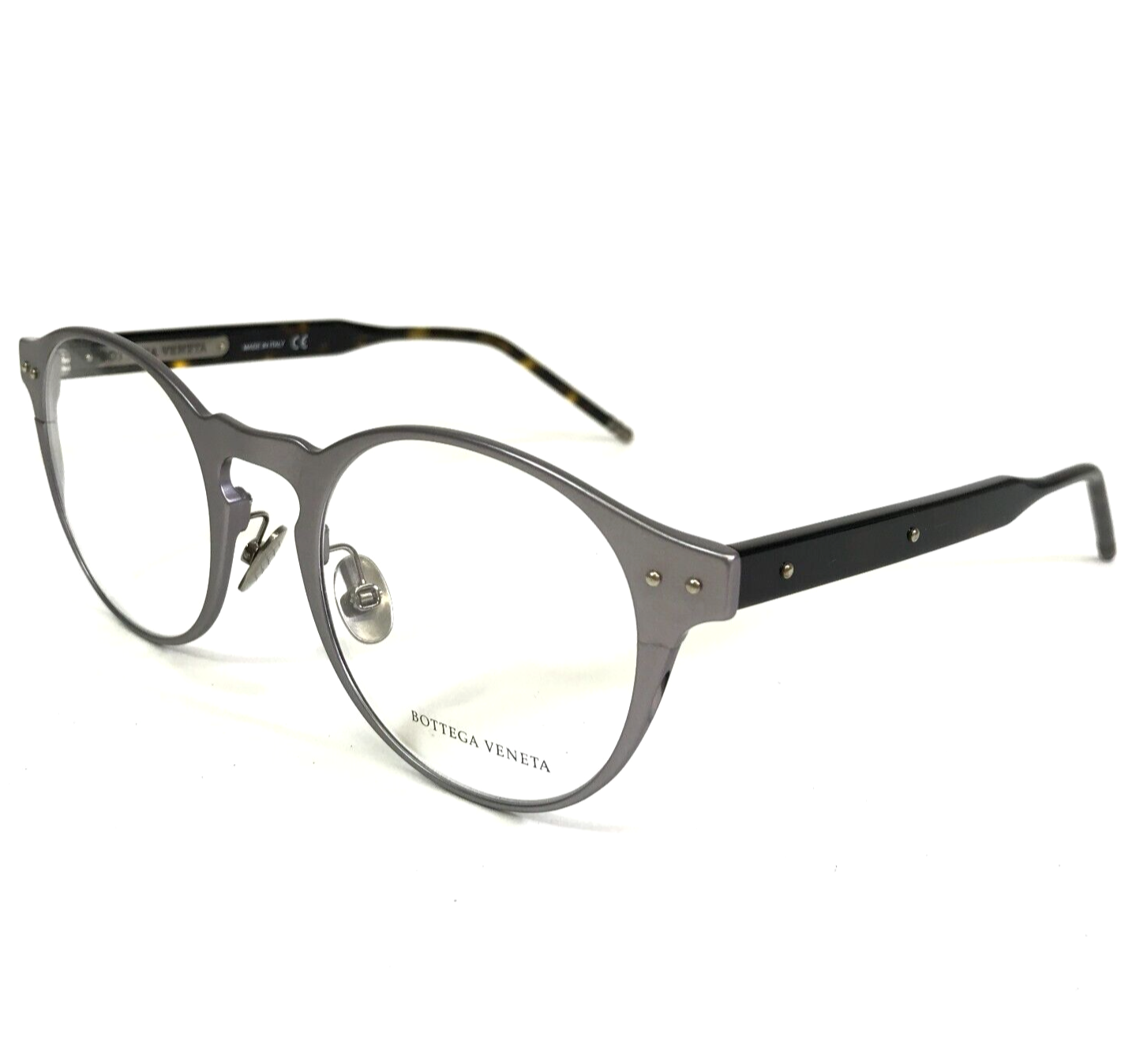 Bottega Veneta Eyeglasses Frames BV0180OA 002 Tortoise Aluminium 50-22 ...