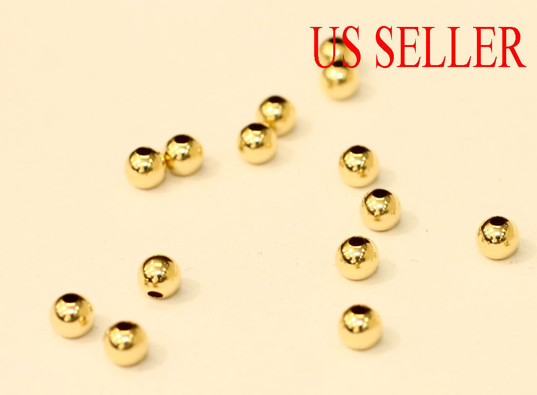 Round Stardust Bead 5mm Gold Filled (1-Pc)