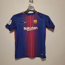Nike Kids Soccer Shirt Size XL Youth Rakuten Blue Red Short Sleeve Dri Fit - $11.76