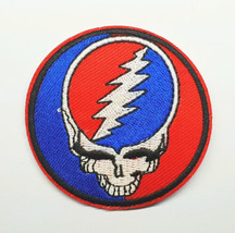 GRATEFUL DEAD - STEAL YOUR FACE - EMBROIDERED IRON-ON PATCH - $5.75