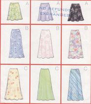 Misses &amp; Petite Very Easy Bias A-Line Skirt 3 Lengths Sew Pattern 18-22 - $9.99