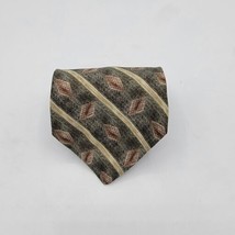 Mens Haggar clothing co. Neck tie, Grey and Brown, measurements are 57 x... - $8.99