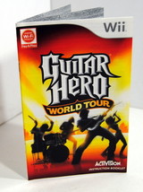 Instruction Booklet Manual Only Guitar Hero World Tour Wii Activision No Game - $7.50