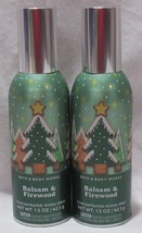 Bath &amp; Body Works Concentrated Room Spray Lot Set of 2 BALSAM &amp; FIREWOOD... - $28.01