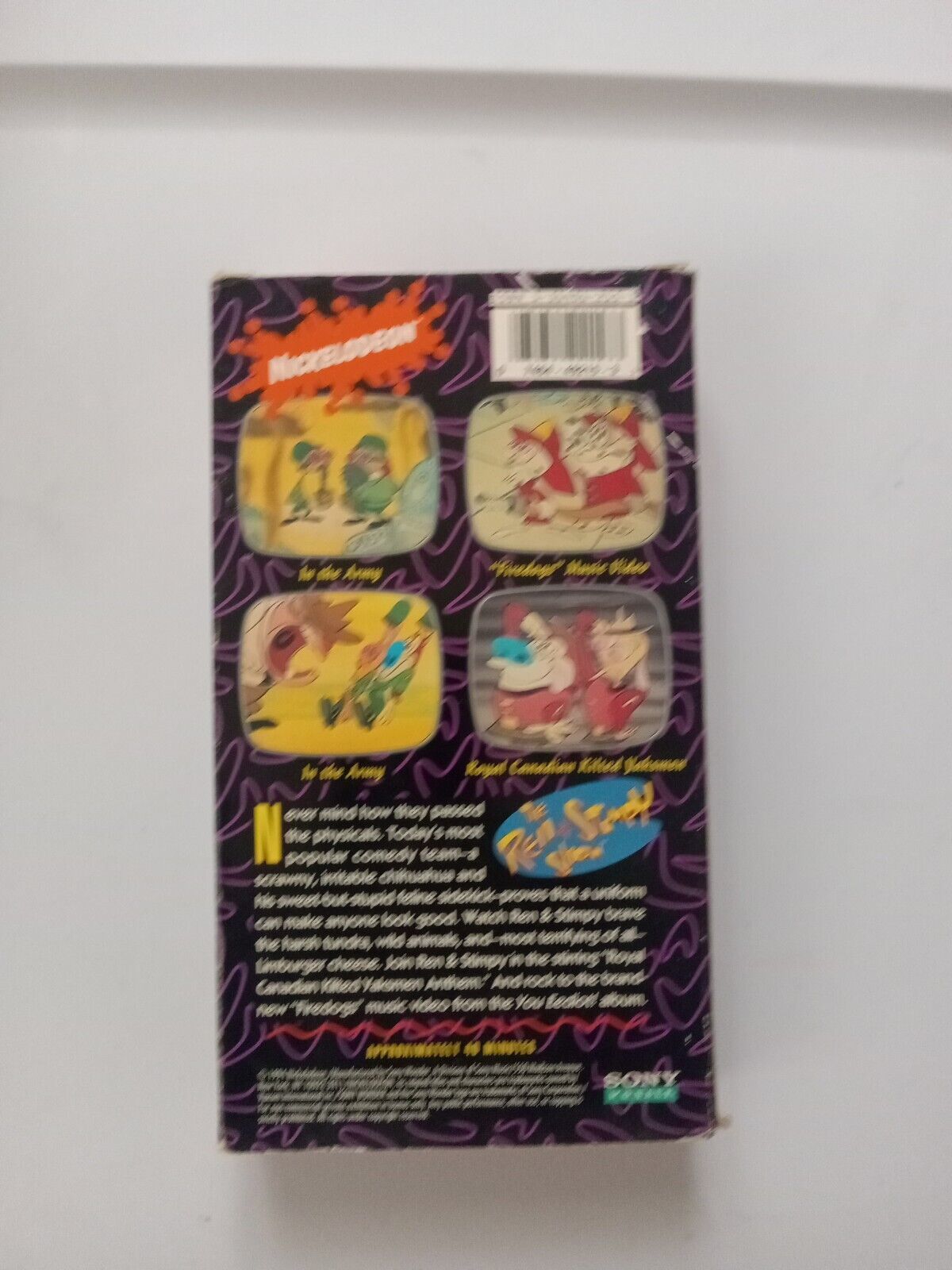 THE REN & STIMPY SHOW - ON DUTY Vhs Video Tape NICKELODEON 1994 Sony ...