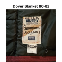 Dover Stable Blanket Navy Red Size 80-82 USED with tear Riders Horse Clothing image 8