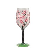 Lolita Wine Glass Cherry Blossom 15 oz 9&quot; High Gift Boxed Collectible 60... - $39.10