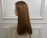 Certified European Hair highlights Jewish wig/Straight highlights Kosher wig - $1,572.50