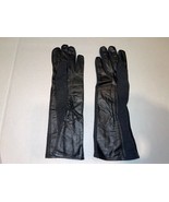 NEW Rare Aviation Aviator Military Black Leather Summer Flyer Gloves SIZ... - $22.49
