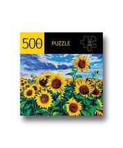 Sunflower Jigsaw Puzzle Yellow 500 Piece 28" x 20" Durable Fit Pieces Leisure 