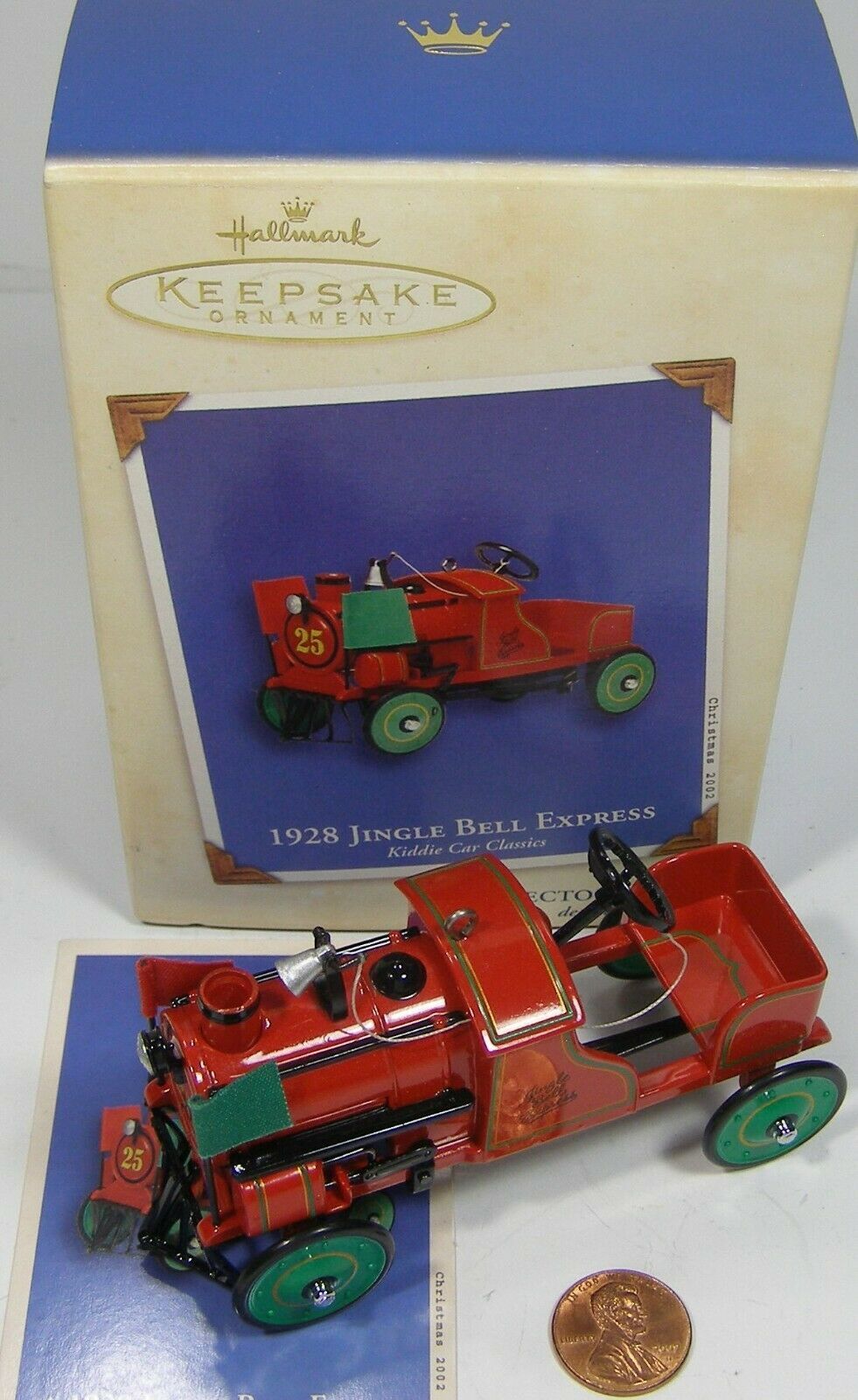 Primary image for Hallmark Keepsake Kiddie Car Classics 1928 Jingle Bell Express 2002