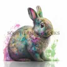 A watercolor painting of a cute bunny  #2 OF 4  - $1.99