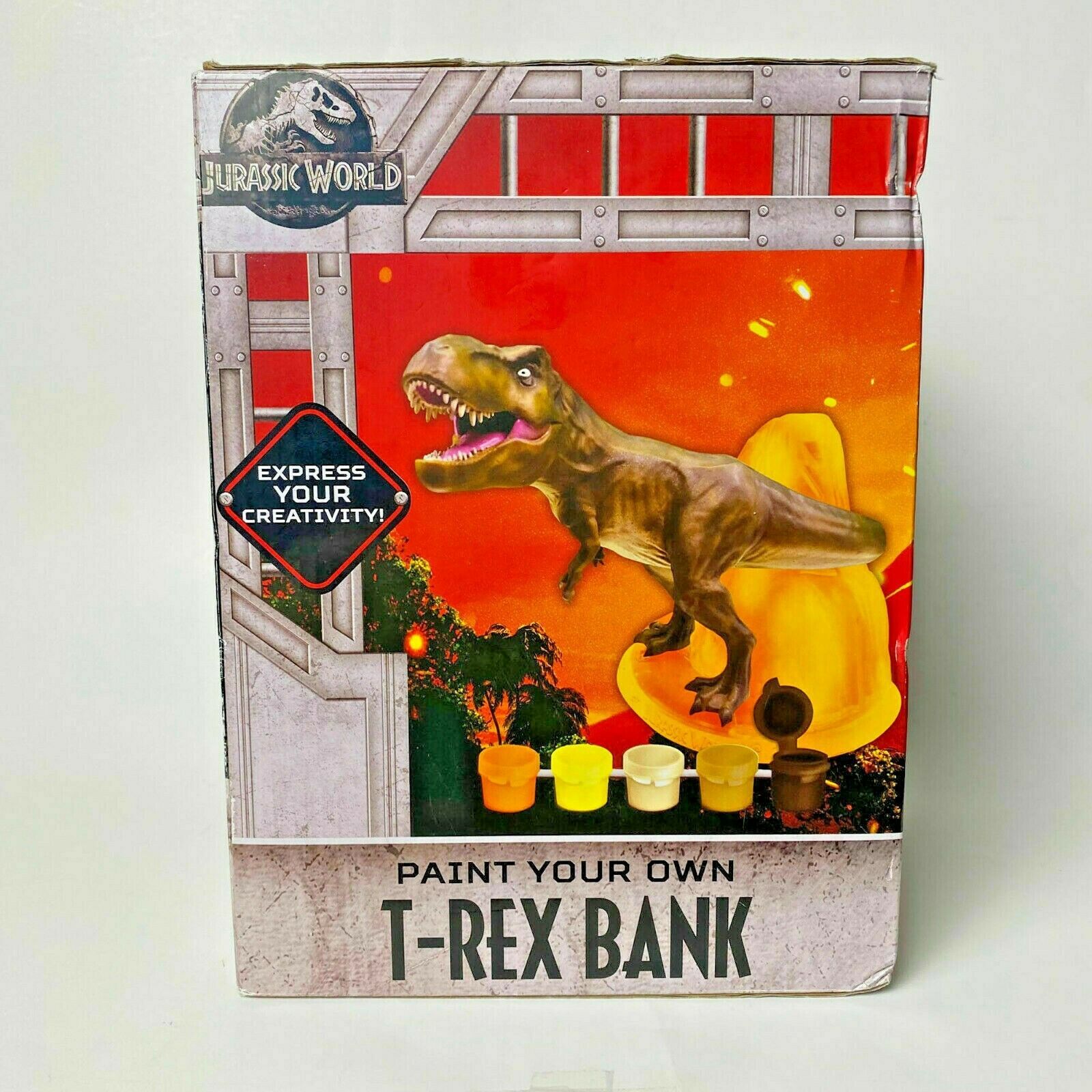 Jurassic World Paint Your Own TRex Bank Action Figures