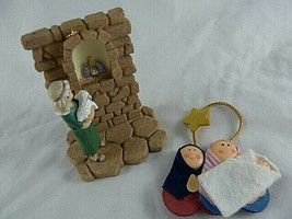 Nativity Holy Family Christmas Ornaments Shepherd Boy 2004 daysprings - $8.90