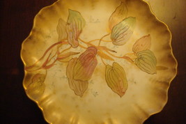 ROYAL DOULTON Staffordshire, UK c1882-1902  leaves antique plate, 9"]RD38] - $44.55