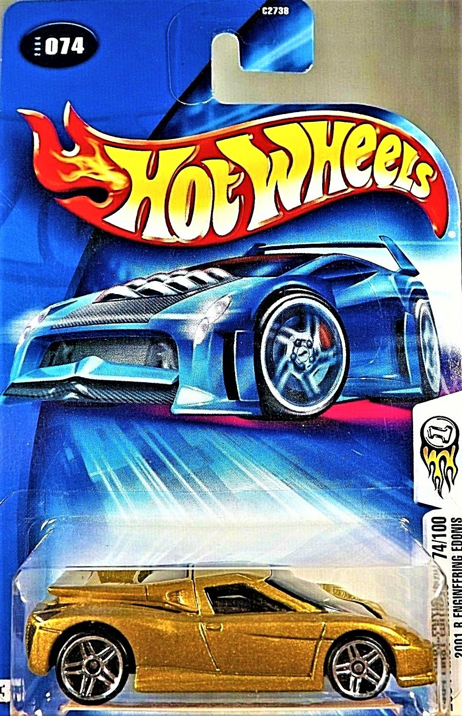 Hot Wheels #74 First Editions 74/100 2001 B ENGINEERING EDONIS Gold ...