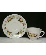 &quot;MIRAMONT&quot; TC1022 Royal Doulton FOOTED CUP &amp; SAUCER Bone China Fruit - $6.19