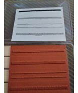 Perfect Plaids 4 Rubber Stamps Stripes Solid BarTwo-Step Stampin Up New ... - $19.79