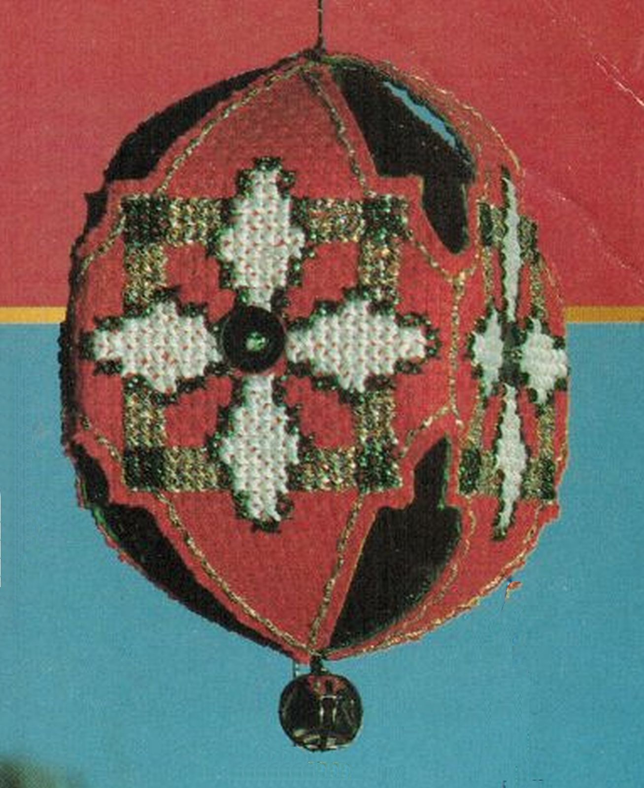 3D Christmas Ornaments Jewel Star Angel Snowflake Aida Plus Cross Stitch Pattern Hand Embr