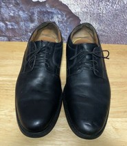 Johnston Murphy Derby XC4 Black Sheepskin Leather Waterproof Lace Shoes Men 11.5 - $33.73
