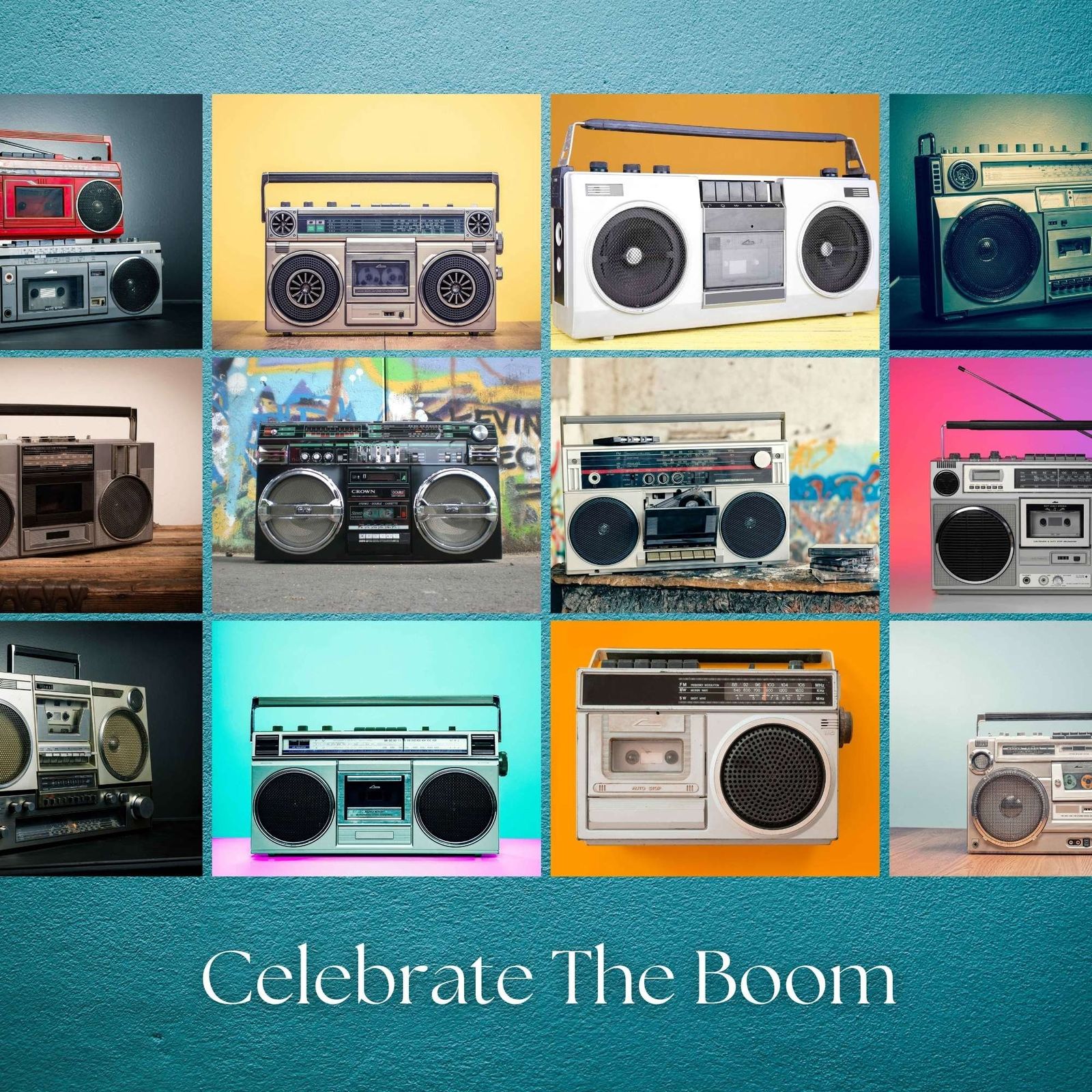 Boombox Calendar 2024 Retro Wall Art Vintage Radio Decor Speaker Cassette Ta Other Home