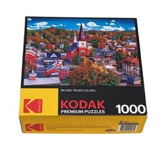 1000pc Jigsaw Puzzle Kodak Premium Item #8700 Montpelier Vermont Townscape 27x20 image 1