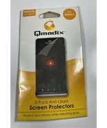 Qmadix Anti Glare LCD Screen Protectors Fits Motorola Droid 3 (Pack of 3) - $6.99