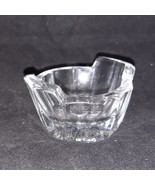 Heisey Salt Cellar Dip Bucket Clear Pressed Glass Wooden Pattern Antique... - $24.99