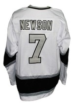 Any Name Number New Haven Nighthawks Retro Hockey Jersey 1980 New White Any Size image 2