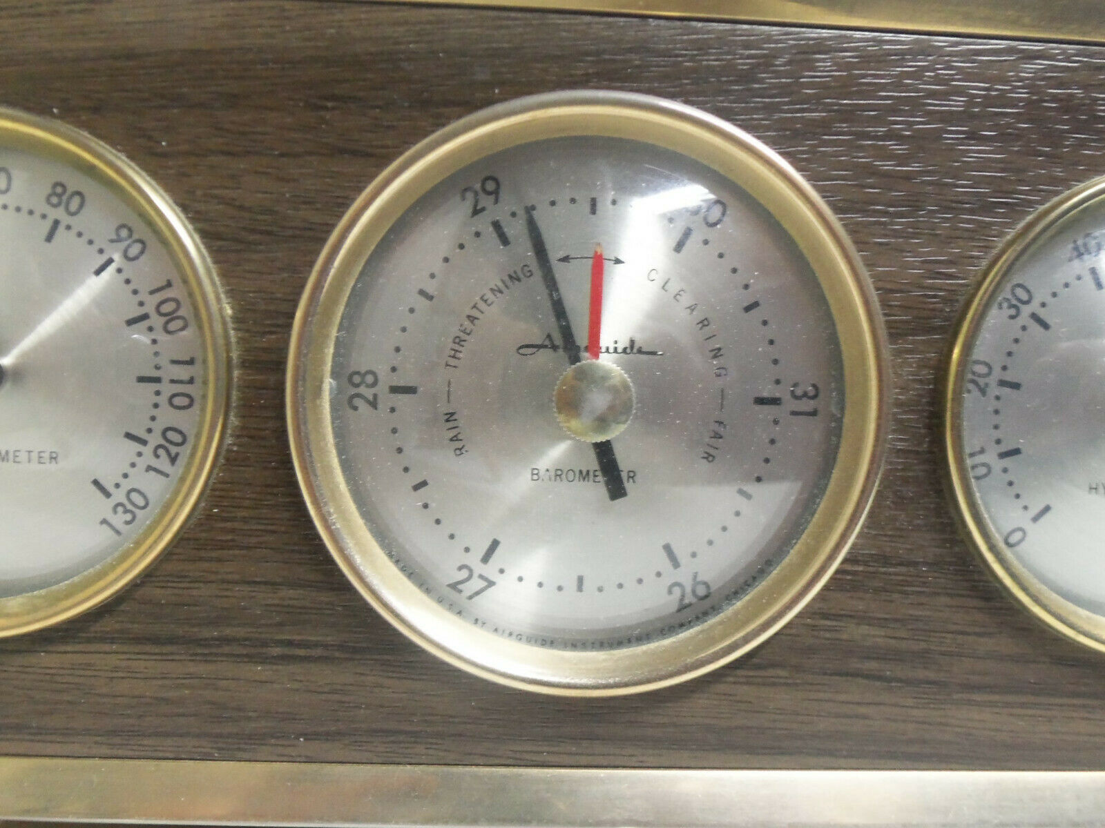 VTG MCM Taylor Thermometer Hygrometer Barometer Desktop Weather Instrument  USA