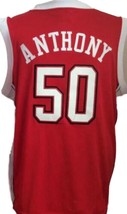Greg Anthony Custom College Basketball Jersey Sewn Red Any Size image 2
