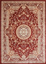 Msrugs Traditional Oriental Medallion Red Beige Area Rug Persian Style R... - $19.80